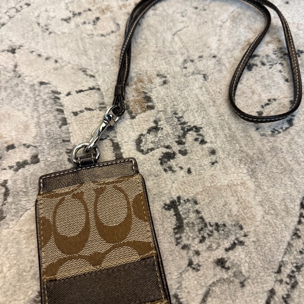 Coach ID Case with Lanyard